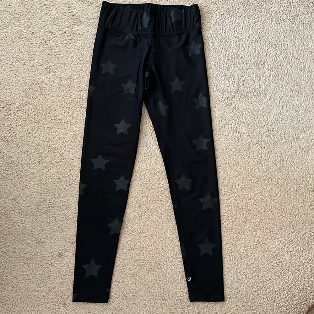 Terez black star printed leggings